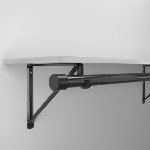 0044 Fixed Shelf and Rod Bracket with 2-1/2” Hook