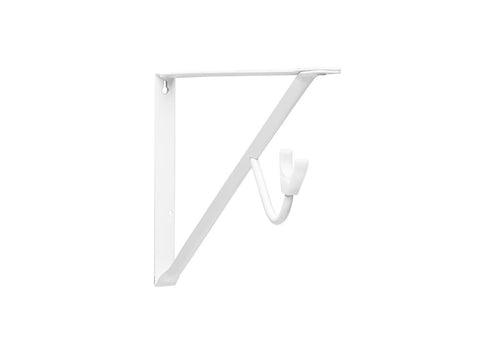 0496 Heavy-Duty Slide‑Thru™ Shelf and Rod Bracket with 3" Hook
