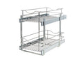 DBLMUB Pull-Out Storage with Double Height-Adjustable Wire Baskets