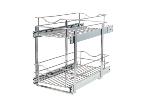 DBLMUB Pull-Out Storage with Double Height-Adjustable Wire Baskets