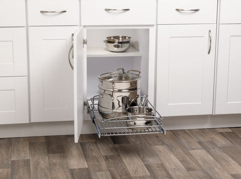 MUB Pull-Out Storage with Height-Adjustable Wire Baskets