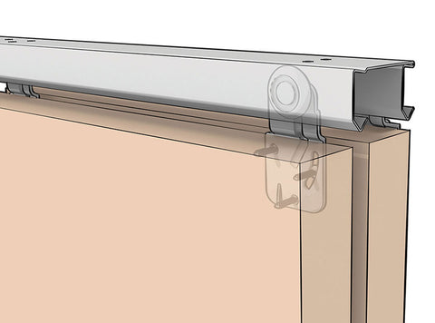 BYP-50S By-Pass Door Steel Track Hardware