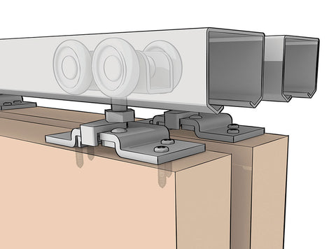 BYP-75S By-Pass Door Steel Track Hardware